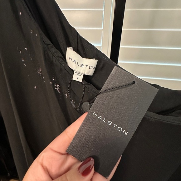 Halston | Kel Catsuit in Chiffon/Sequins - Picture 5 of 6